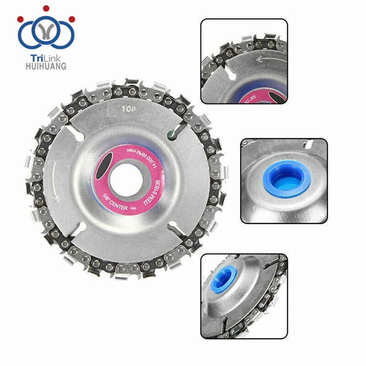 Lâmina de serra circular para carpintaria, disco de motosserra para moedor de roda de corrente angular