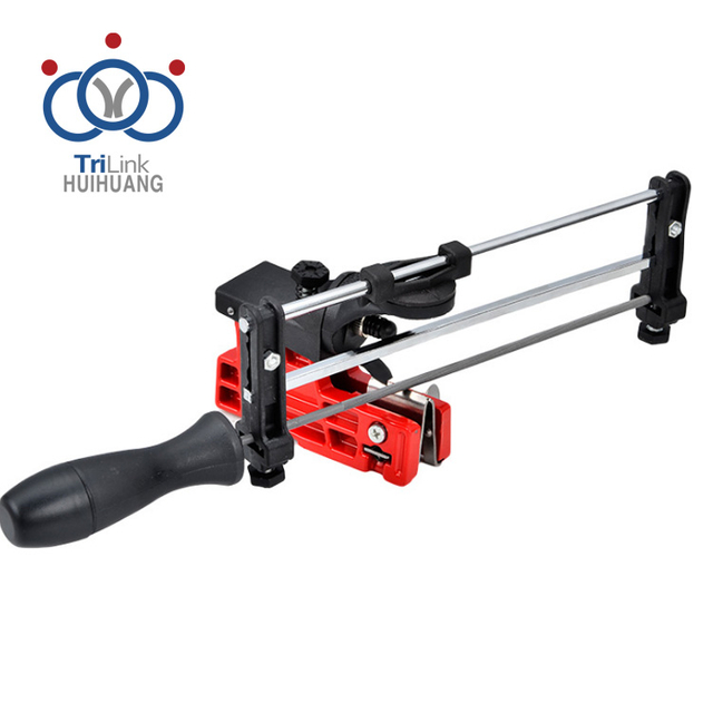 Afiador de corrente de motosserra manual, barra montada, ferramenta de guia de arquivo 