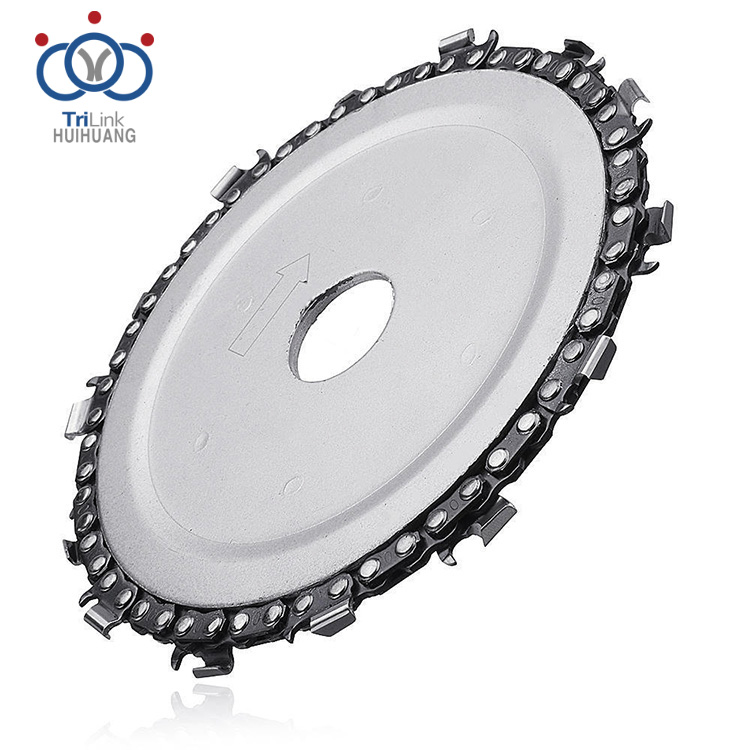 Disco de serra circular para moedor de ângulo, disco de carboneto de aço de 5 polegadas, 14 dentes, disco de escultura em madeira